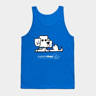 laying support dog Tank Top